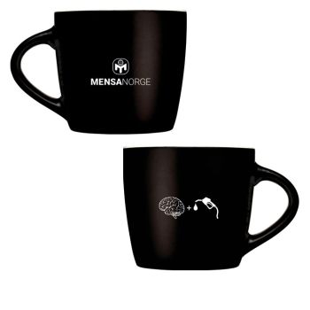 Kopp med Mensa logo + Brain Fuel